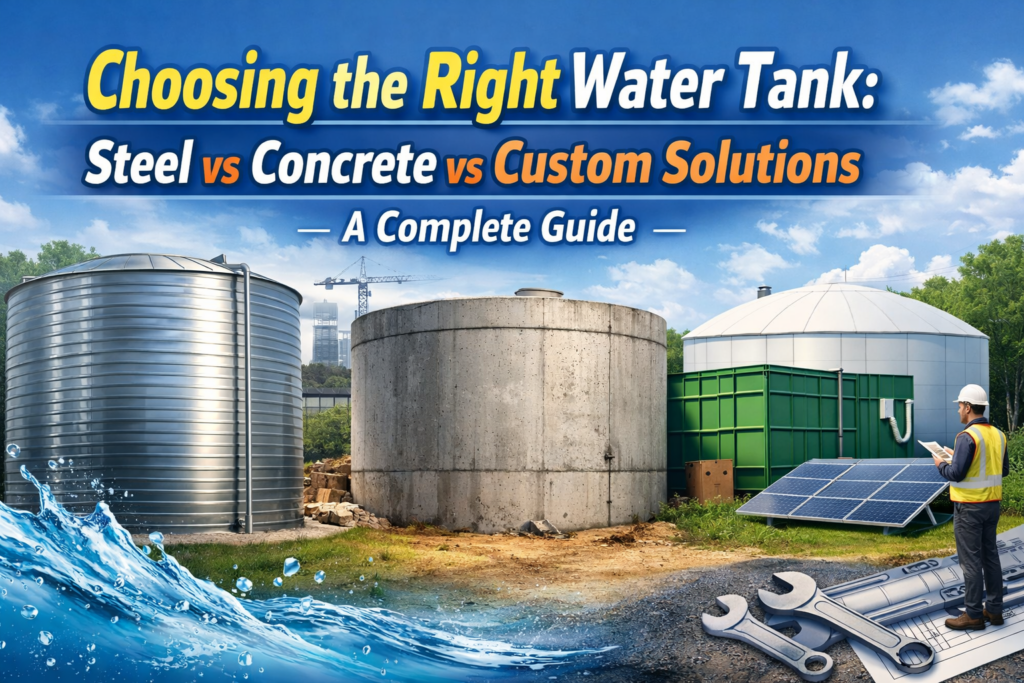 Choosing the right water tank solutions